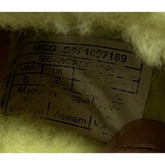 UGG Fluff Yeah Slides Sheepskin Slippers Sulfur Multi Yellow Women's US 6 - Picture 8 of 13